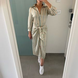 Zara satin midi dress/robe